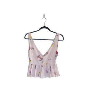 FOREVER 21	Floral Flirty Flowy Top	S	Pink
